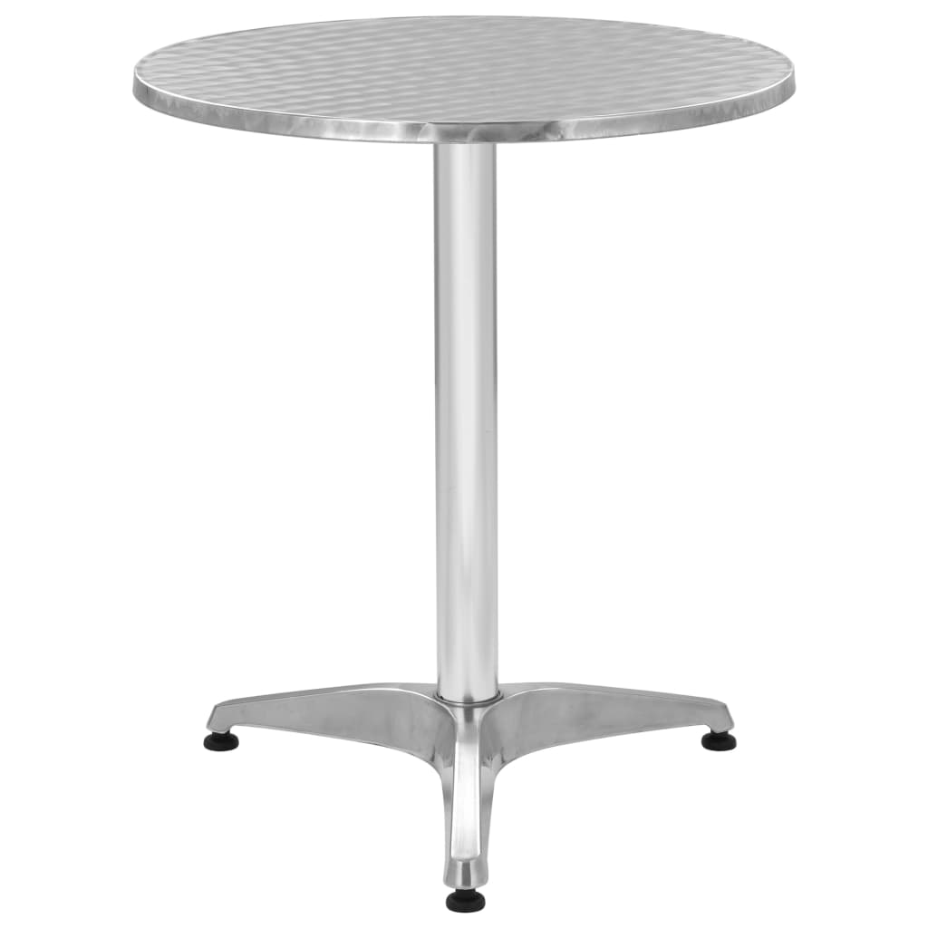 Matgrupp För Trädgården 5 Delar Aluminium Silver