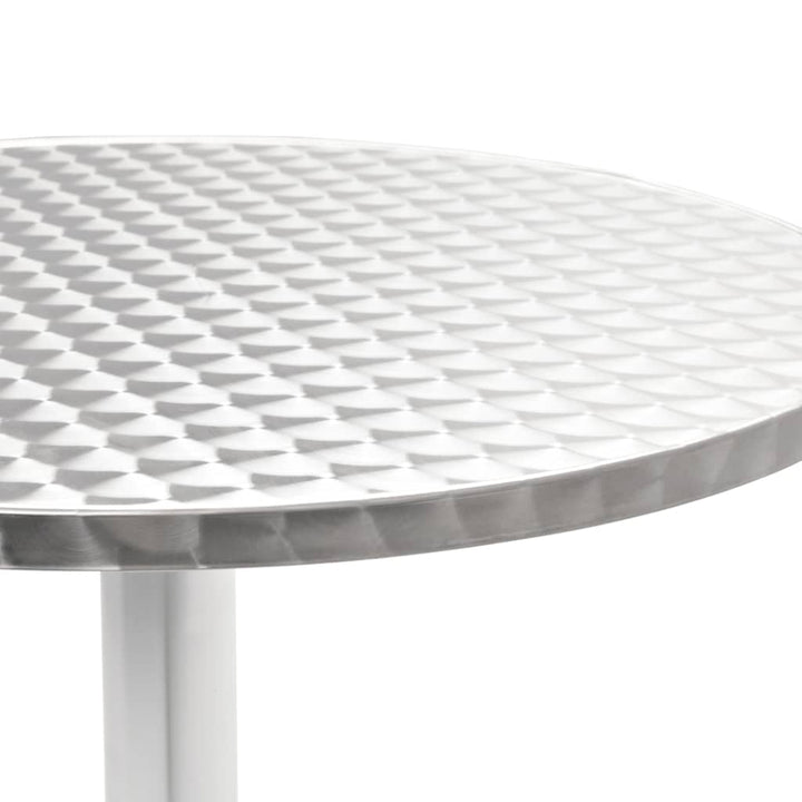 Matgrupp För Trädgården 5 Delar Aluminium Silver
