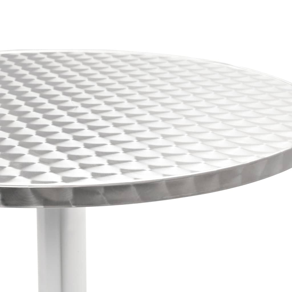 Matgrupp För Trädgården 5 Delar Aluminium Silver