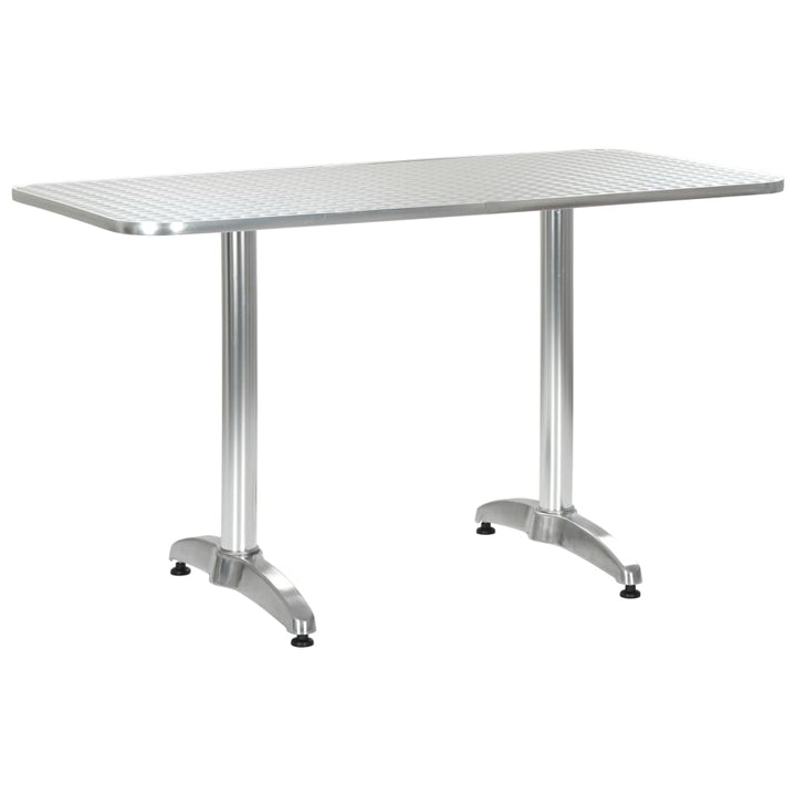 Matgrupp För Trädgården 5 Delar Aluminium Silver