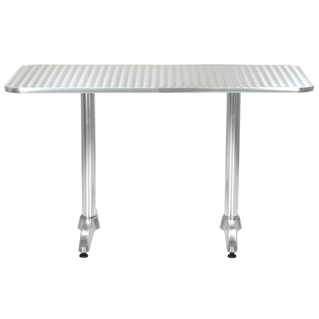 Matgrupp För Trädgården 5 Delar Aluminium Silver