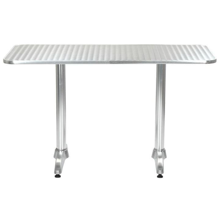 Matgrupp För Trädgården 5 Delar Aluminium Silver