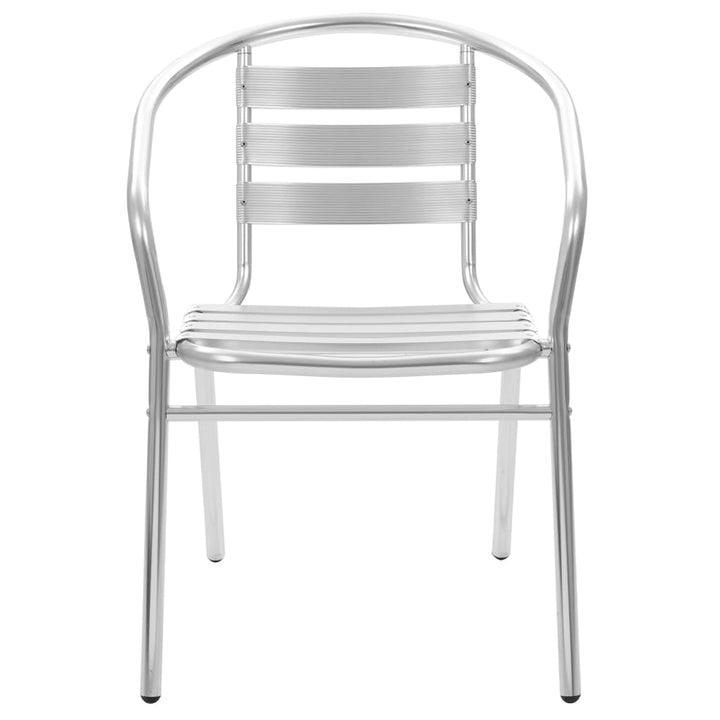 Matgrupp För Trädgården 5 Delar Aluminium Silver