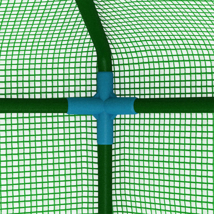 Växthus Med Hyllor Stål 227X223 Cm