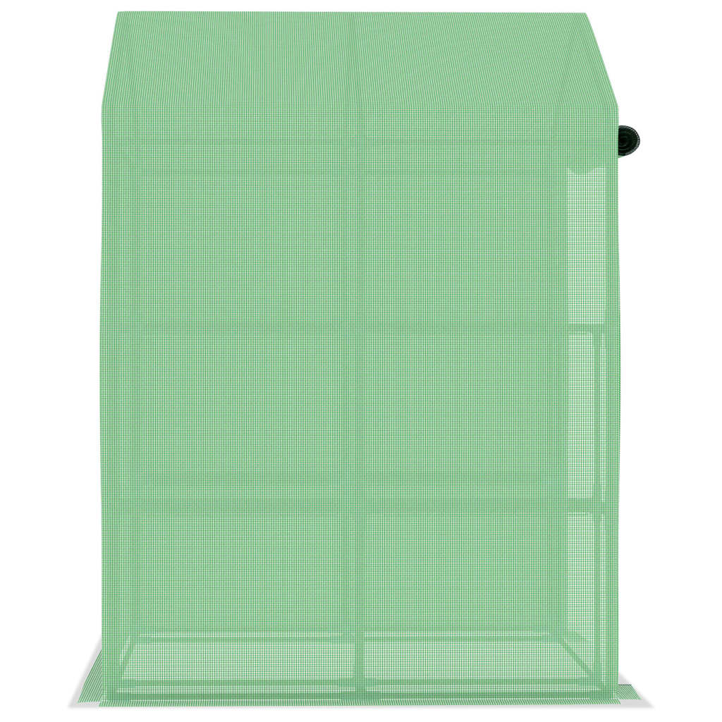 Växthus Med Hyllor Stål 143X143X195 Cm