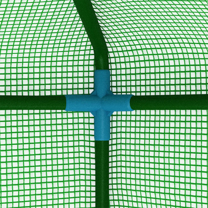 Växthus Med Hyllor Stål 143X143X195 Cm