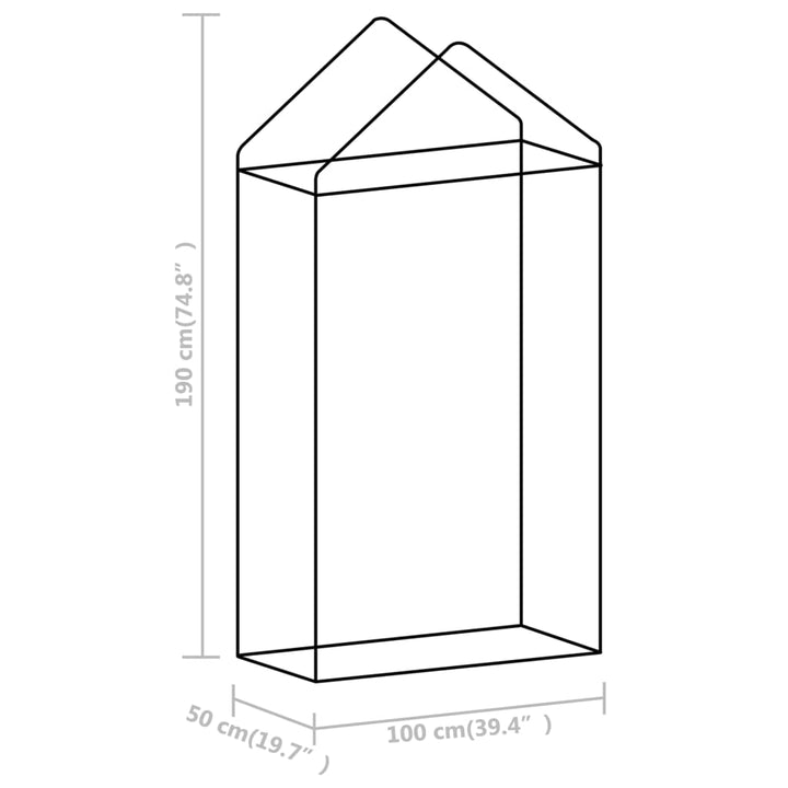 Växthus Med Stålram 0,5 M² 1X0,5X1,9 M