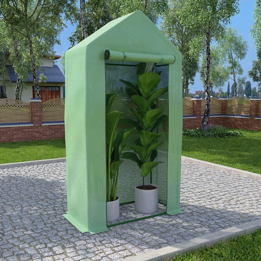 Växthus Med Stålram 0,5 M² 1X0,5X1,9 M