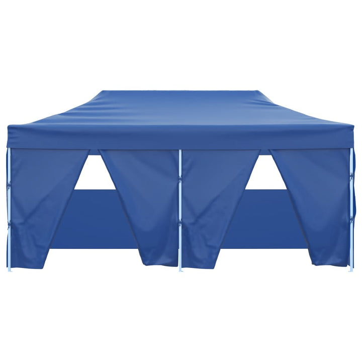 Hopfällbart Partytält Med 4 Sidoväggar 3X6 M Stål