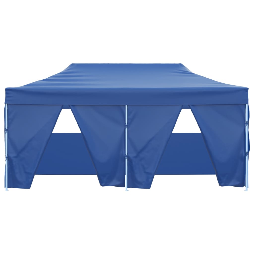 Hopfällbart Partytält Med 4 Sidoväggar 3X6 M Stål