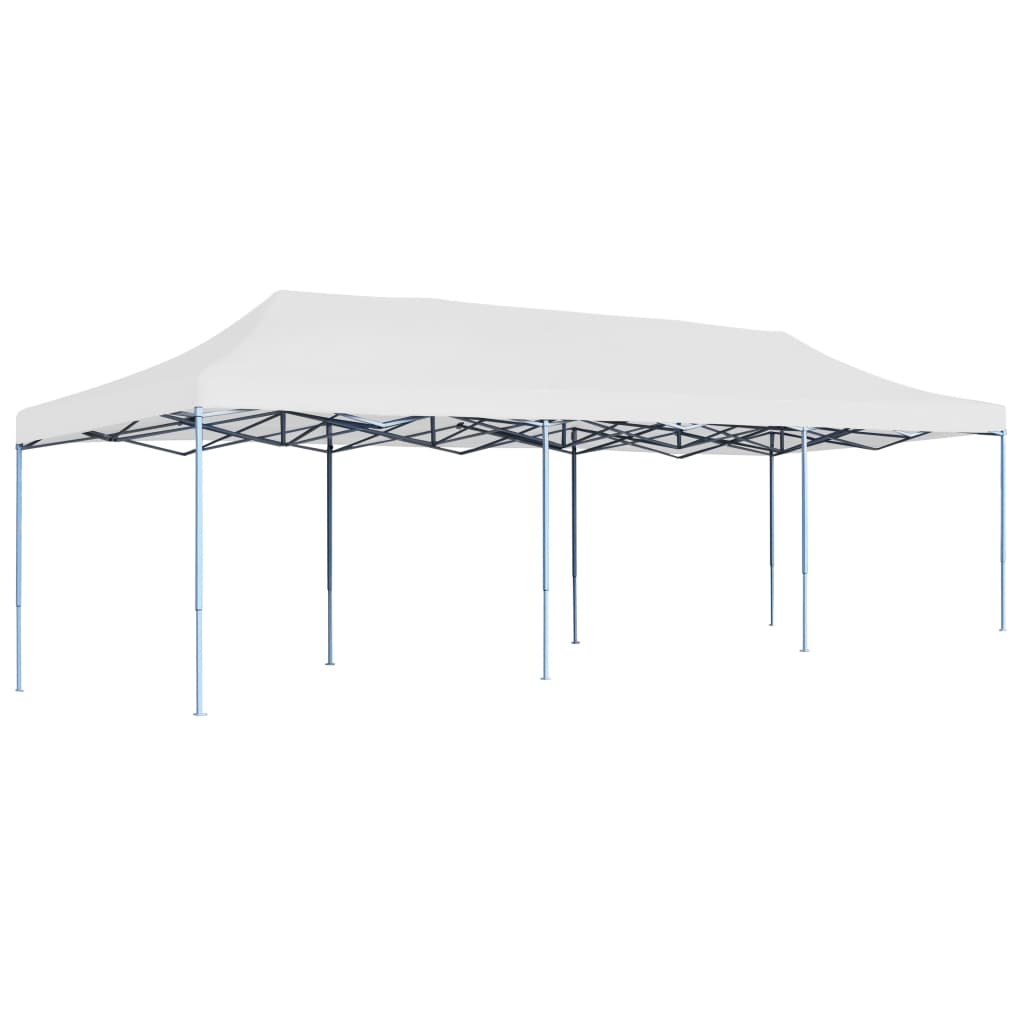 Pop-Up Hopfällbart Partytält 3X9 M Vit