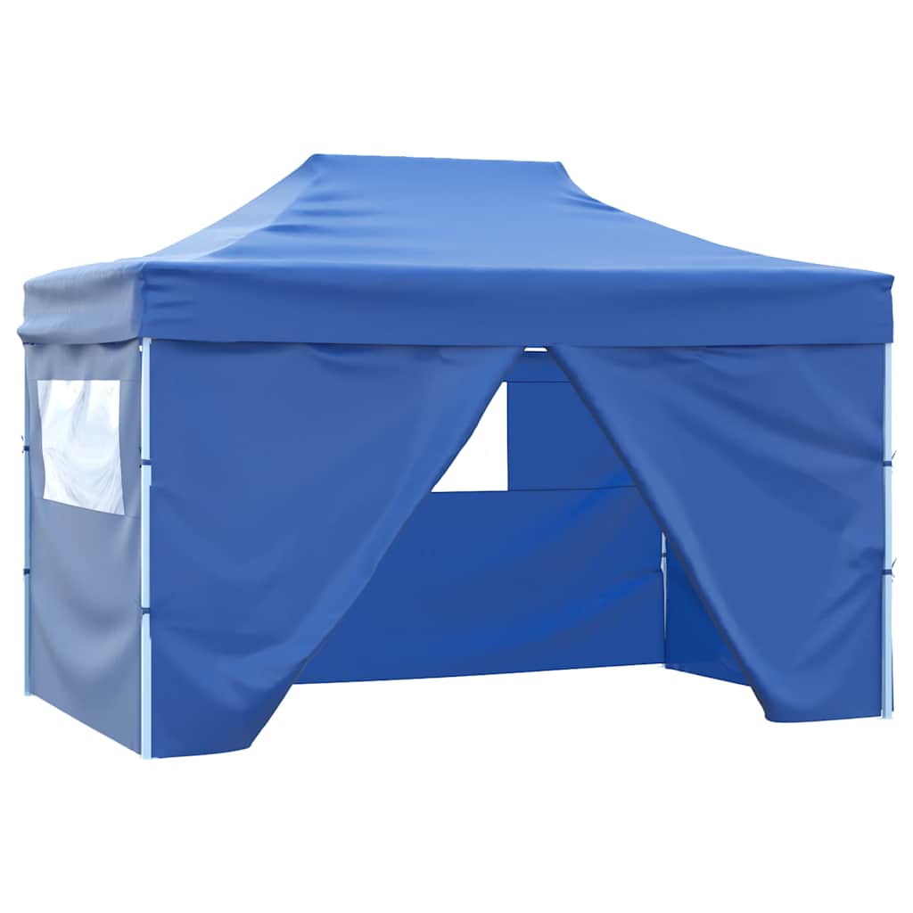 Hopfällbart Partytält Med 4 Sidoväggar 280X410X315 Cm