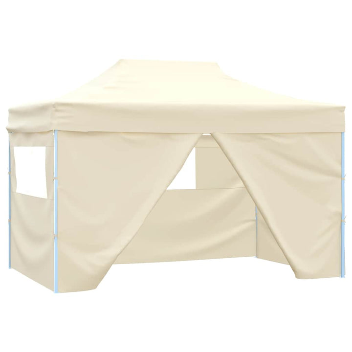 Hopfällbart Partytält Med 4 Sidoväggar 280X410X315 Cm