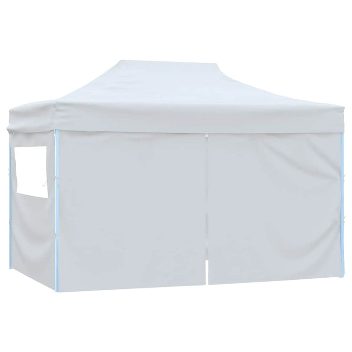 Hopfällbart Partytält Med 4 Sidoväggar 280X410X315 Cm