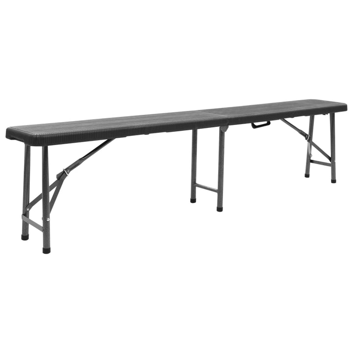 Hopfällbara Trädgårdsbänkar 2 St 180 Cm Hdpe