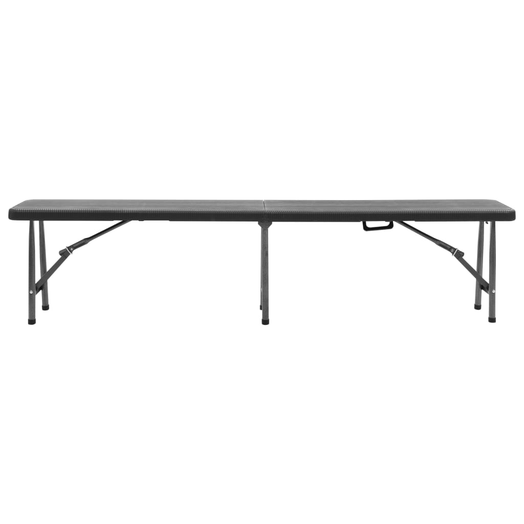 Hopfällbara Trädgårdsbänkar 2 St 180 Cm Hdpe