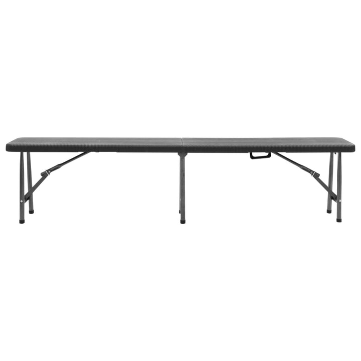 Hopfällbara Trädgårdsbänkar 2 St 180 Cm Hdpe