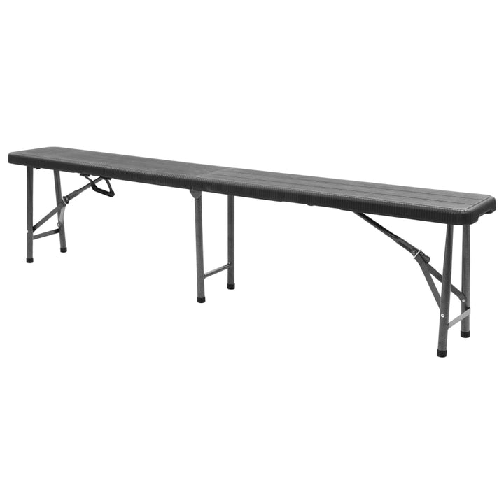 Hopfällbara Trädgårdsbänkar 2 St 180 Cm Hdpe
