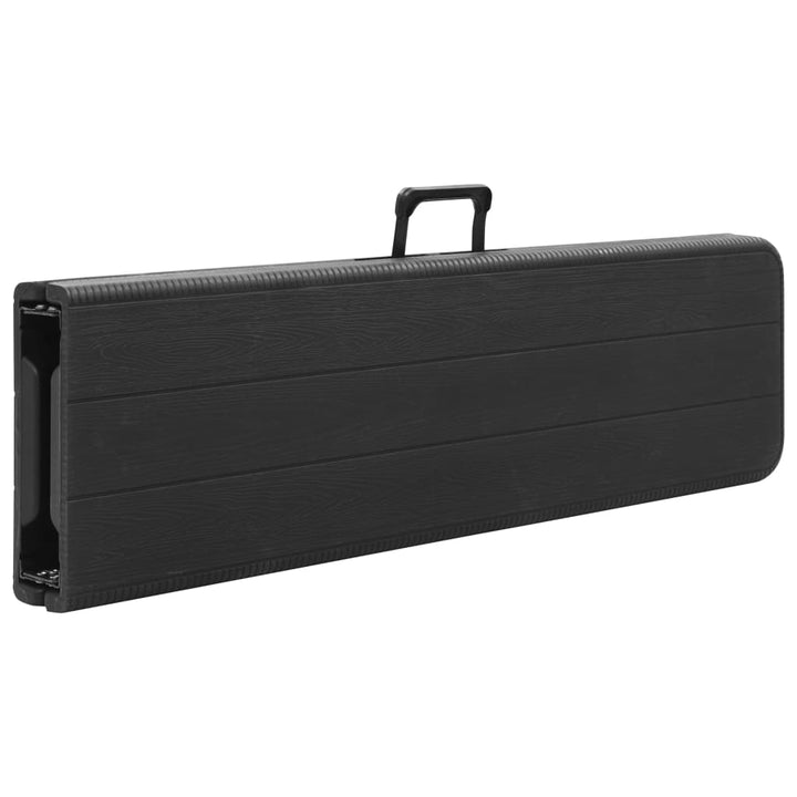 Hopfällbara Trädgårdsbänkar 2 St 180 Cm Hdpe