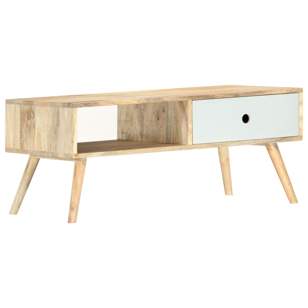 Soffbord 90X50X40 Cm Massivt Mangoträ