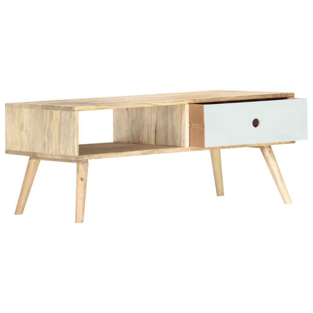 Soffbord 90X50X40 Cm Massivt Mangoträ