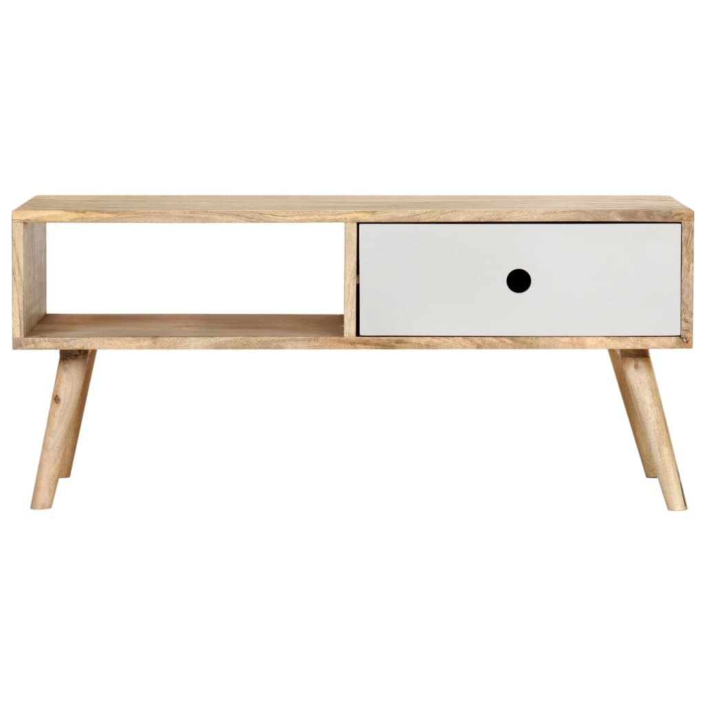 Soffbord 90X50X40 Cm Massivt Mangoträ