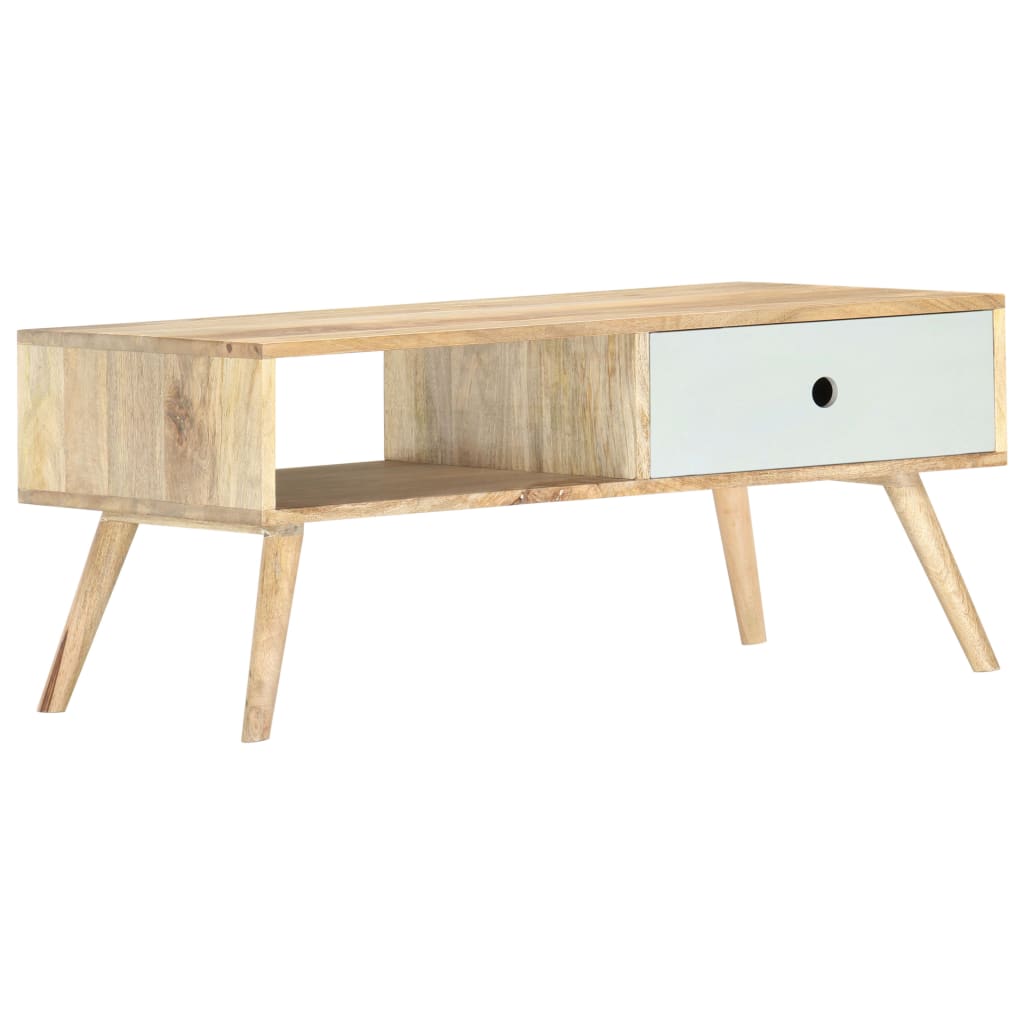Soffbord 90X50X40 Cm Massivt Mangoträ