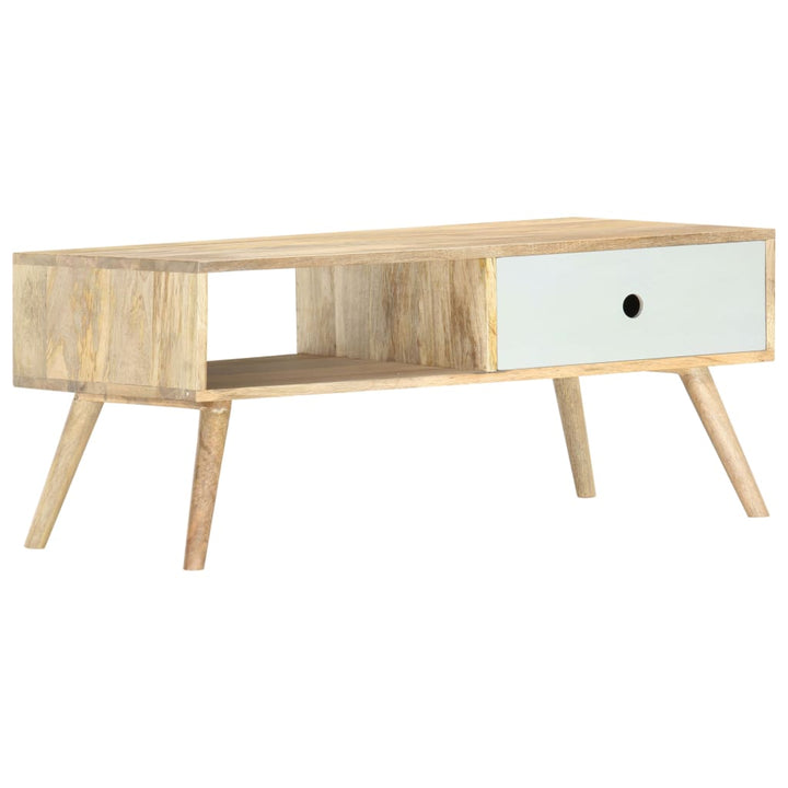Soffbord 90X50X40 Cm Massivt Mangoträ