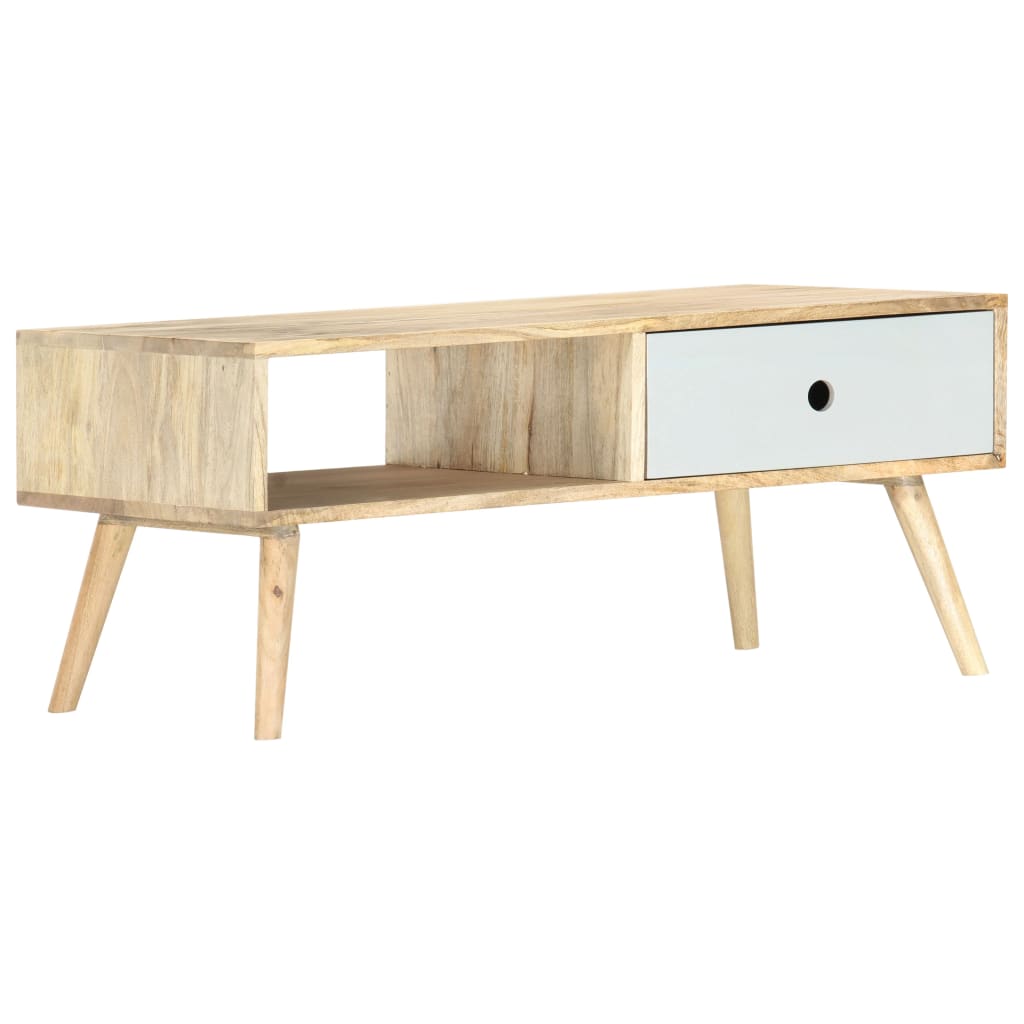Soffbord 90X50X40 Cm Massivt Mangoträ