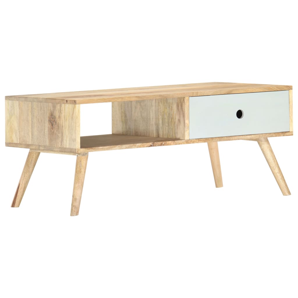 Soffbord 90X50X40 Cm Massivt Mangoträ