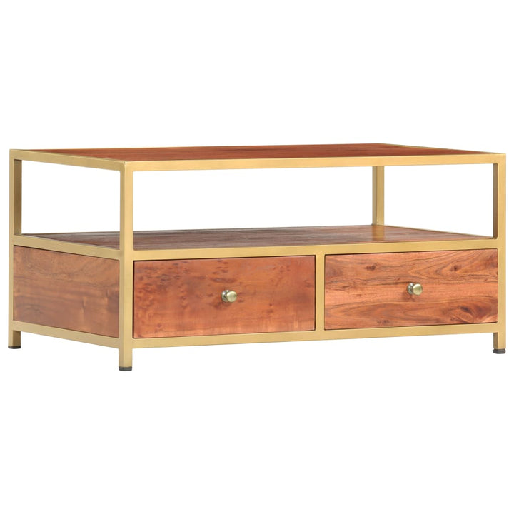 Soffbord 90X50X40 Cm Massivt Akaciaträ