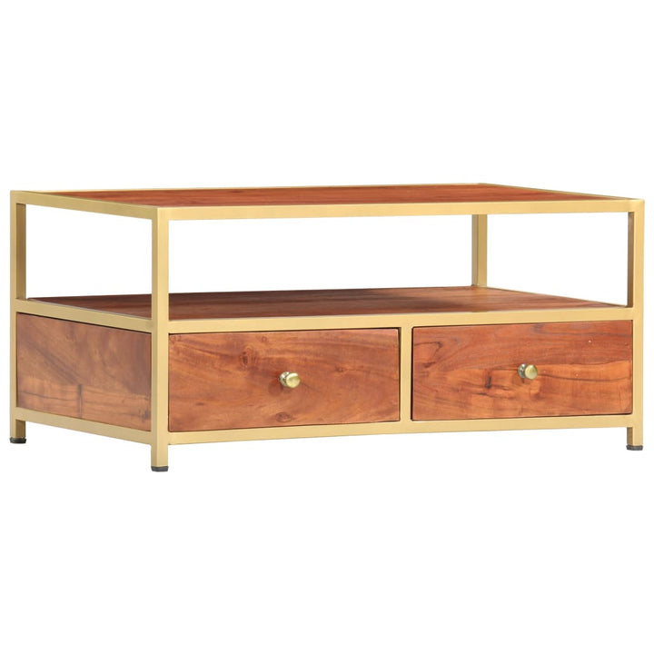 Soffbord 90X50X40 Cm Massivt Akaciaträ