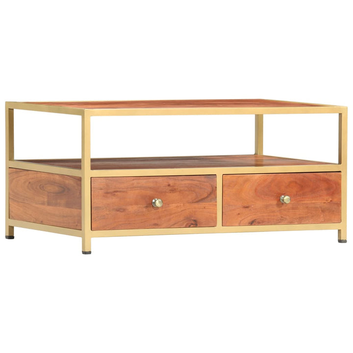 Soffbord 90X50X40 Cm Massivt Akaciaträ