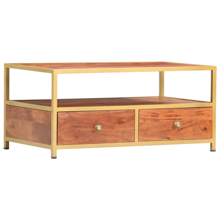 Soffbord 90X50X40 Cm Massivt Akaciaträ