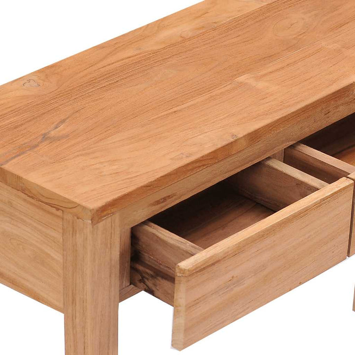 Avlastningsbord 110X35X75 Cm Massiv Teak