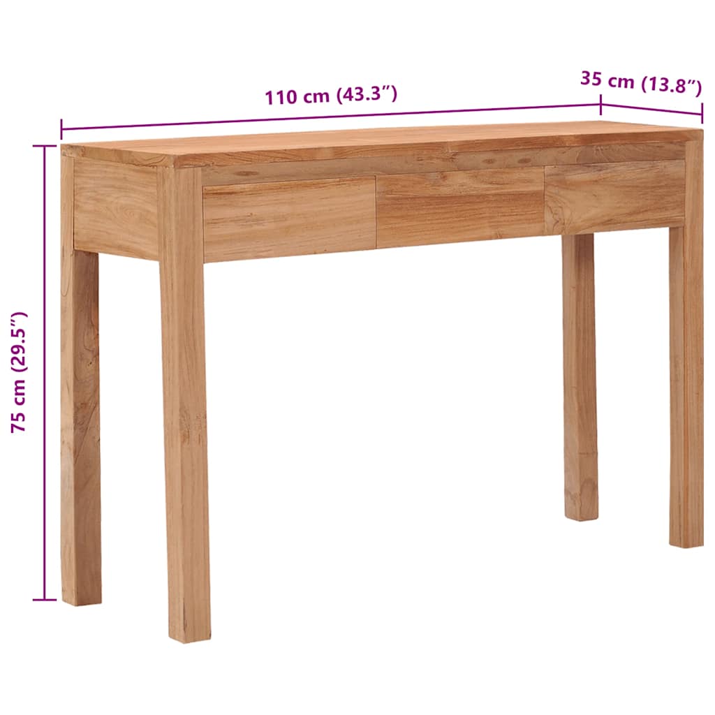 Avlastningsbord 110X35X75 Cm Massiv Teak