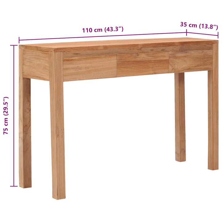Avlastningsbord 110X35X75 Cm Massiv Teak