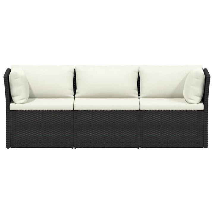 Loungegrupp För Trädgården Med Dynor 4 Delar Konstrotting Brun