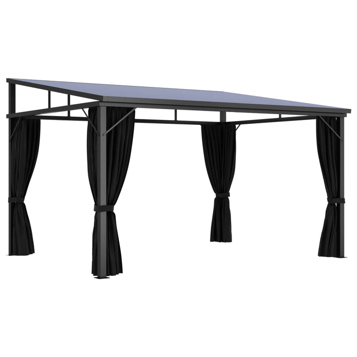 Paviljong Med Gardiner 405X294X244 Cm Antracit
