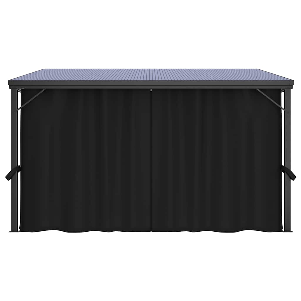 Paviljong Med Gardiner 405X294X244 Cm Antracit