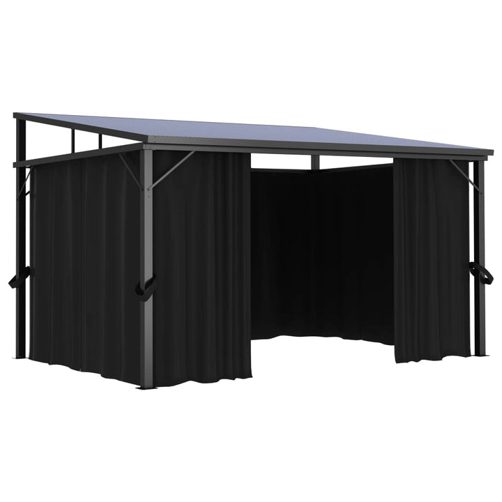 Paviljong Med Gardiner 405X294X244 Cm Antracit