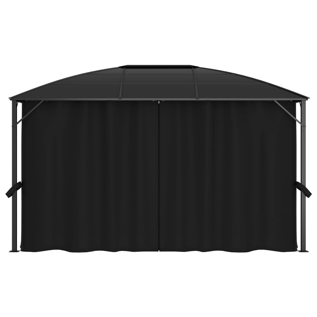 Paviljong Med Draperi 400X300X265 Cm Antracit