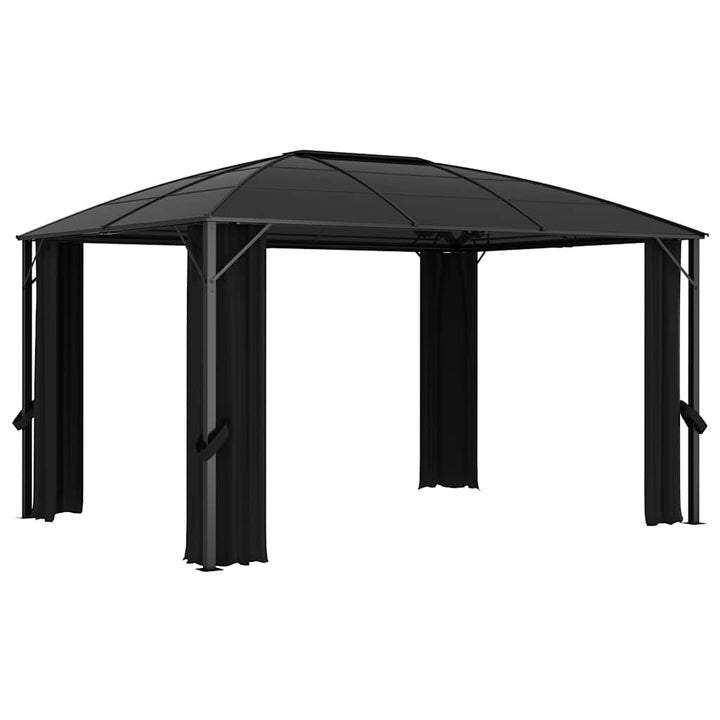 Paviljong Med Draperi 400X300X265 Cm Antracit