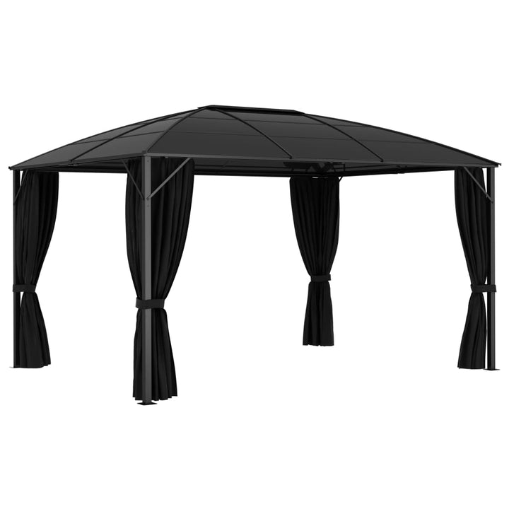 Paviljong Med Draperi 400X300X265 Cm Antracit