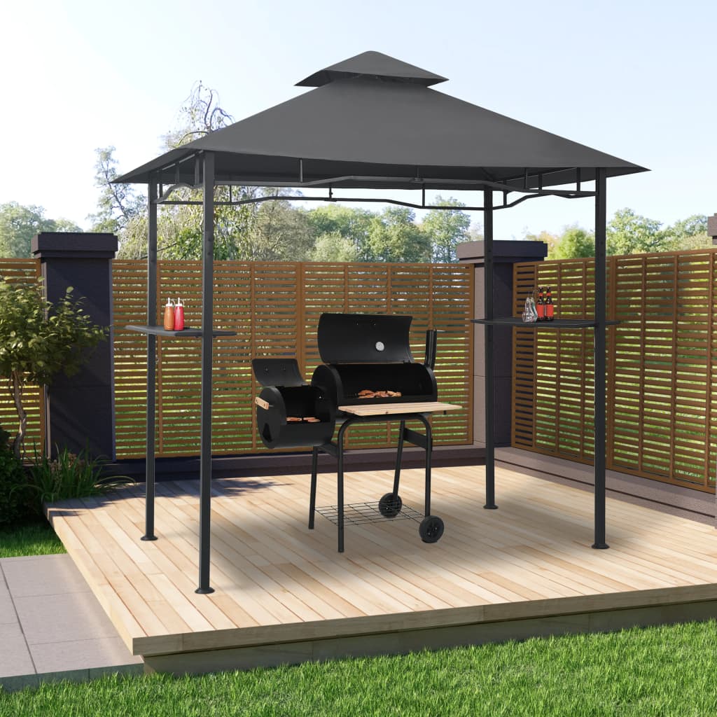 Grilltält 240X150X255 Cm Antracit Stål