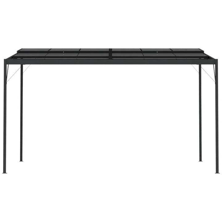 Paviljong Med Tak Antracit 4X3X2,5 M Aluminium Och Stål