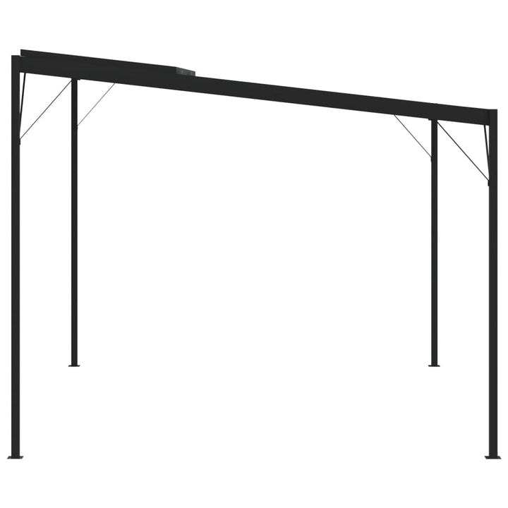 Paviljong Med Tak Antracit 4X3X2,5 M Aluminium Och Stål