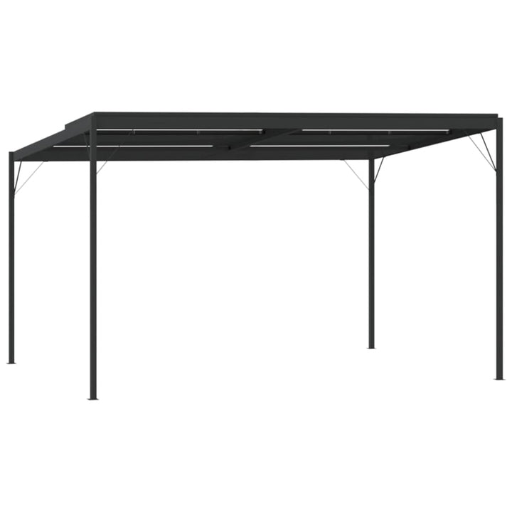 Paviljong Med Tak Antracit 4X3X2,5 M Aluminium Och Stål