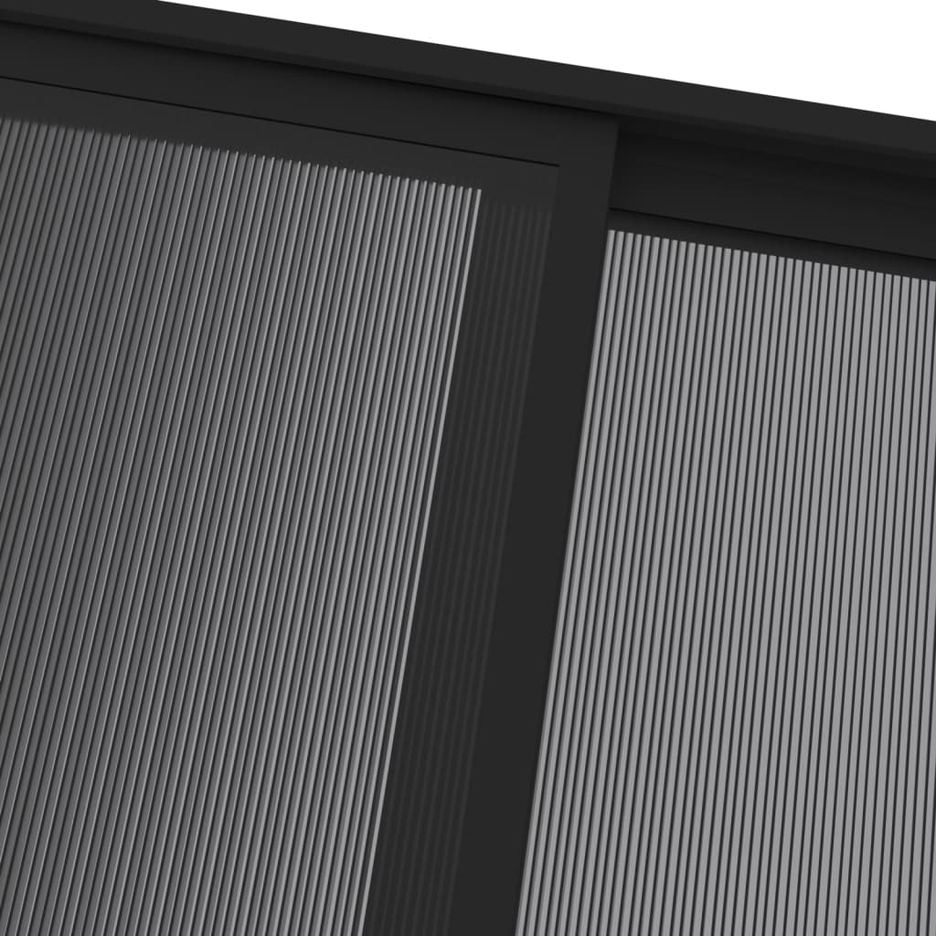 Paviljong Med Tak Antracit 4X3X2,5 M Aluminium Och Stål