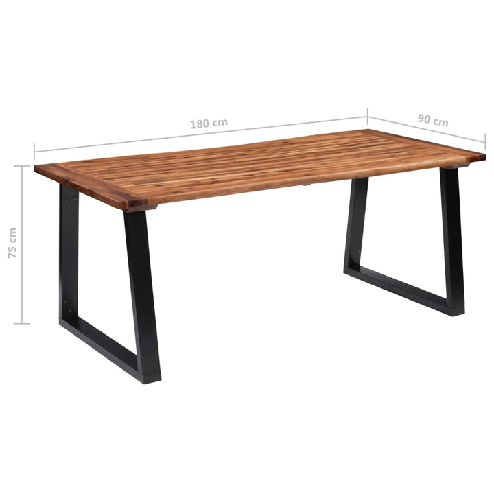 Matbord Massivt Akaciaträ 180X90 Cm